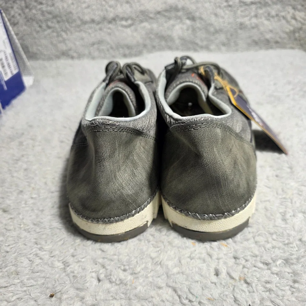 Twisted X Zero X Mens Moccasin Shoes Gray Leather‎ Driving Moccasins Mens 14